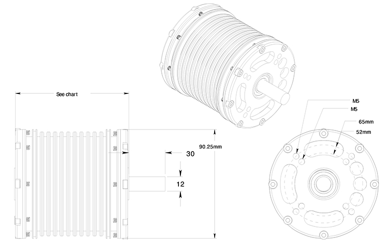 Brushless?DC?Motor, Corrente Nominal?30A Electric?Drive?Motor Pot¨ºncia  M¨¢xima?3000W 160KV Liga de Alum¨ªnio para Prancha de Surf : :  Esporte