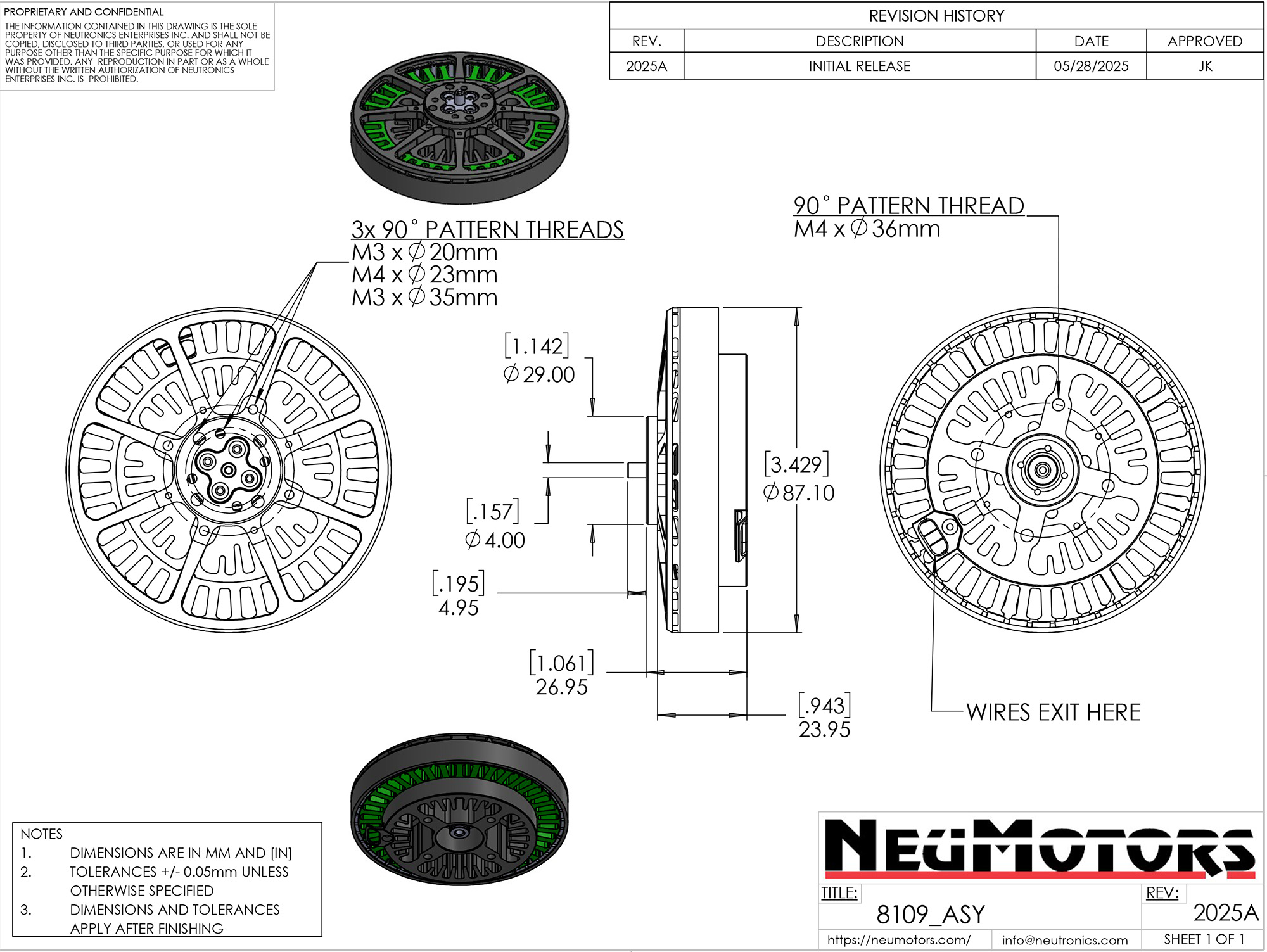 8109_ASY_Rev2025a Neumotors multirotor motor 88xx series